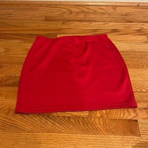 Flawless red Aqua mini skirt